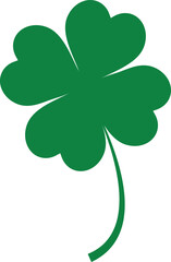 Shamrock icon vector. Clover illustration sign. St Patrick's Day symbol or logo