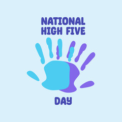 vector graphic of high five Day ideal for high five Day celebration
