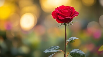 Depicting a close-up of a blooming flower rose, the image highlights nature's splendor
