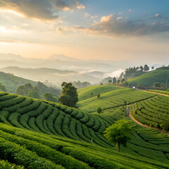 tea plantation in thailand