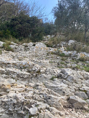 Rocks in nature, Provençal landscape