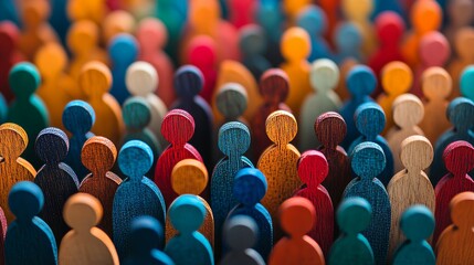 Lively individuals with varied characteristics, interests, and skills, grouped based on their purchasing behavior and economic status in marketing and segmentation