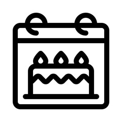 virtual celebrations line icon