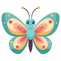 butterfly illustration on white background