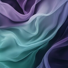 Obraz premium A minimalist luxury background featuring a velvety smooth gradient of rich jewel tones, softly blending from deep emerald to royal purple. 