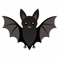 bat illustration on white background