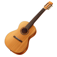 Fototapeta premium acoustic guitar isolated on white
