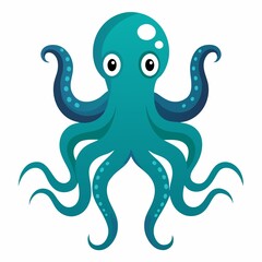 octopus illustration on white background