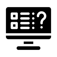 virtual celebrations glyph icon