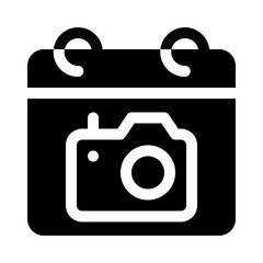 virtual celebrations glyph icon