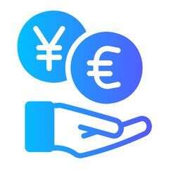 currency gradient icon