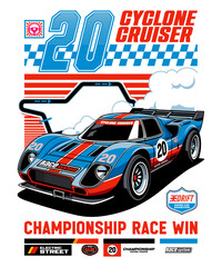 Cyclone Cruiser Racing Team Design 