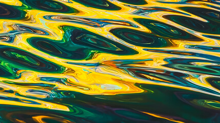 Abstract Water Reflection, Colorful Swirls, Cityscape Background, Design Texture