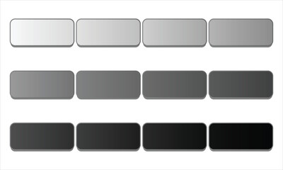 Grayscale Grey, White, Black Gradient Color Palette