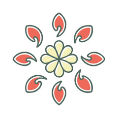 abstract floral design