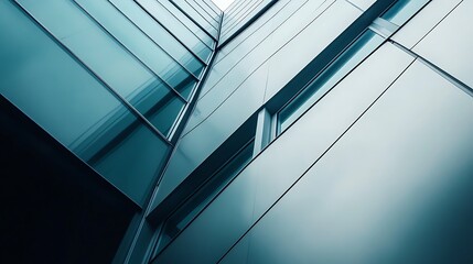 Obraz premium An Aluminum-Clad Modern Home with Large Windows 