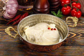 Italian soft young cheese burrata