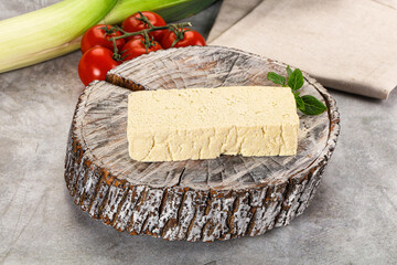 Soya vegan tofu cheese brick