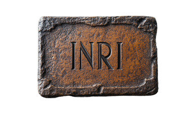 A Small INRI Plaque