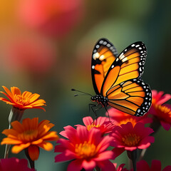 Fototapeta premium Close-up of blue and white tulip blossoms catching morning light with lush green foliage — Primer plano de tulipanes azules y blancos captando la luz matinal con follaje verde exuberante.