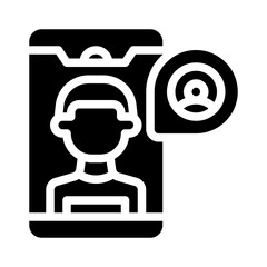video call glyph icon