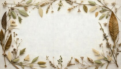 Botanical Frame of Dried Flowers