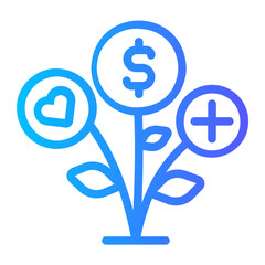 benefits gradient icon