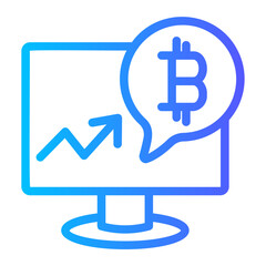 cryptocurrency gradient icon