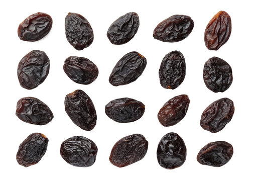black raisins with  isolated on transparent background png