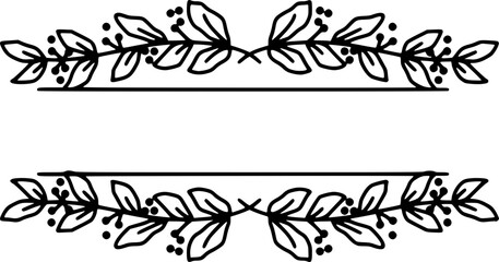 Leaf branch or flower frame
