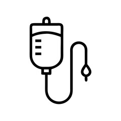 Intravenous drip providing medical treatment, healthcare concept