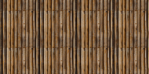 3d decor panel, wood background banner - Brown wooden acoustic panels wall texture , seamless pattern, vertical