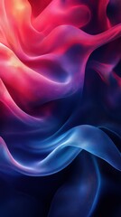 Obraz premium Colorful abstract fabric waves creating a captivating visual display in soft hues and textures