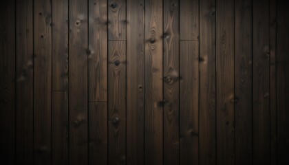 Fototapeta premium Dark Wood Plank Wall Texture Background