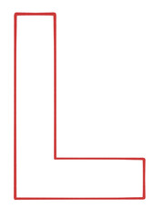 シンプルなアルファベットLのイラスト素材