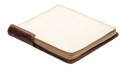 Leather-bound notebook for ideas and notes.