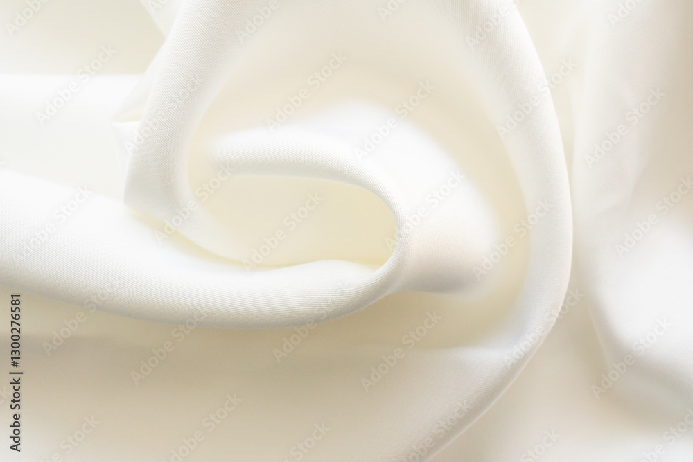 Wall mural abstract white fabric soft wave smooth texture surface background
