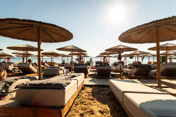 Skiatos, in the Sporades Islands. Banana Beach.