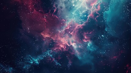 Abstract wonderful light wave of nebula in glitch style design connect and flow express energy dynamic represent connection of star in universe or plasma scatter on space with mysterious scene. AIG53.