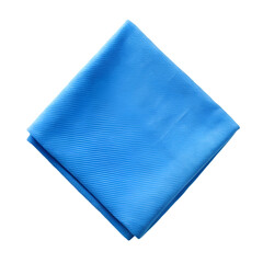 Blue napkin isolated on transparent background