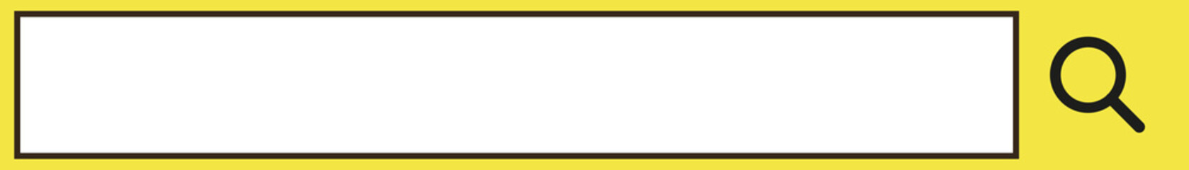 Obraz premium yellow search bar