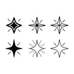 Obraz premium black and white stars