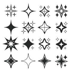 black and white star