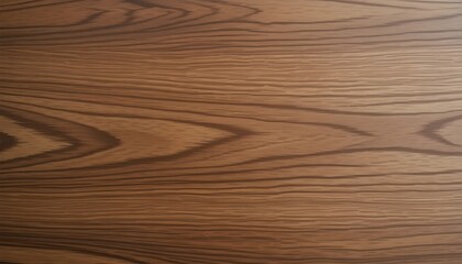 Obraz premium A smooth brown wooden surface with fine grain patterns and a polished texture. The clean, uniform wood creates a warm and natural background.