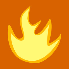 illustration of a burning match