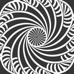 Luxurious seamless pattern with high-contrast monochrome optical illusions, offering a bold and sophisticated design perfect for high-end branding, fashion, and contemporary art projects.