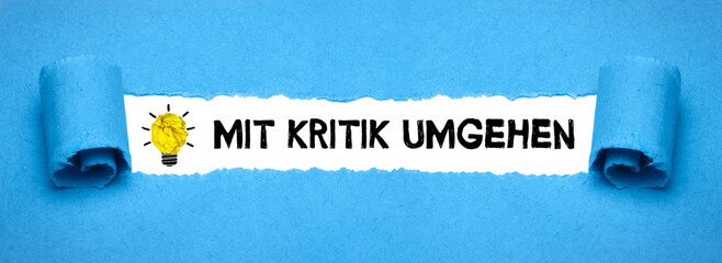 Mit Kritik umgehen	