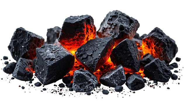 Smoldering burning coals png