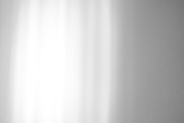 Abstract shadow drop on white wall background overlay mockup effect