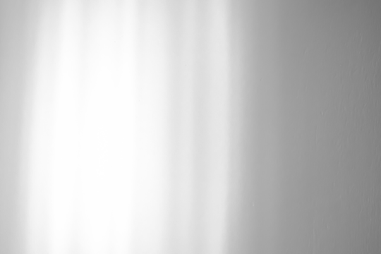 Abstract shadow drop on white wall background overlay mockup effect